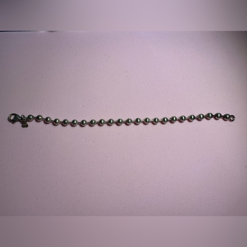 TOUS: Silver Beaded Charm Bracelet (USED) - Picture 8 of 13